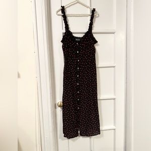 Realization Par -The Juliet Italian Dot Dress Color Black with red dots Size XXL